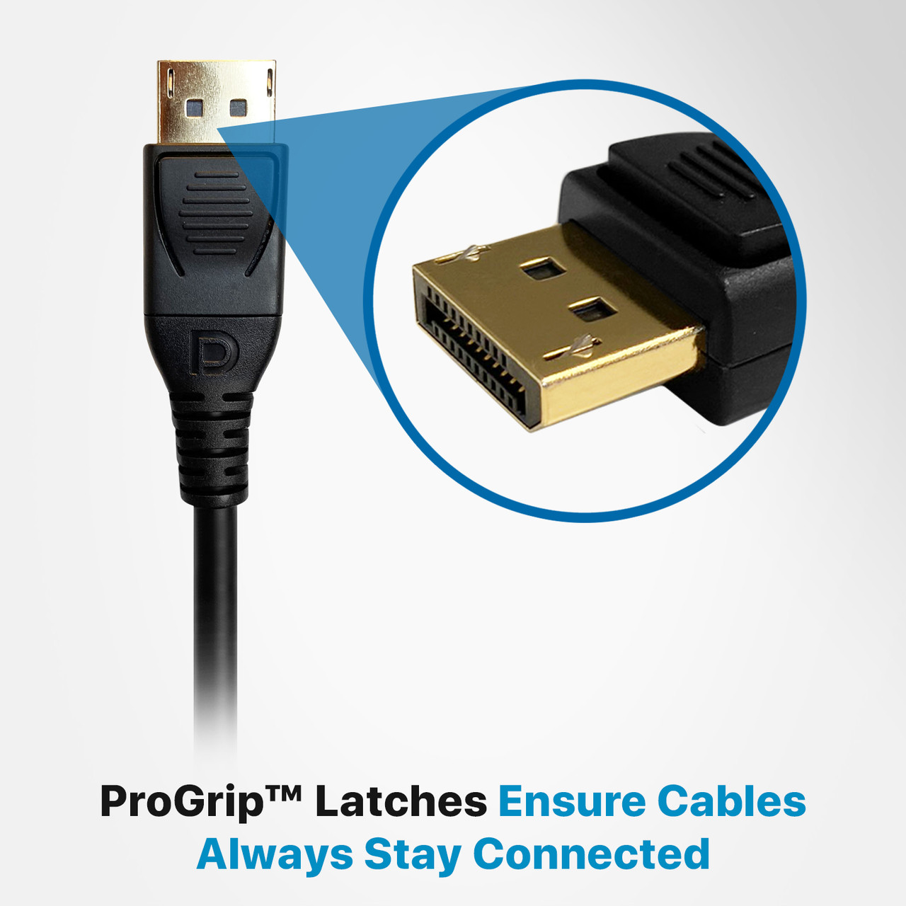 Pro AV/IT Integrator Series™ Certified DisplayPort 1.4 8K Cable with  ProGrip™ 3ft