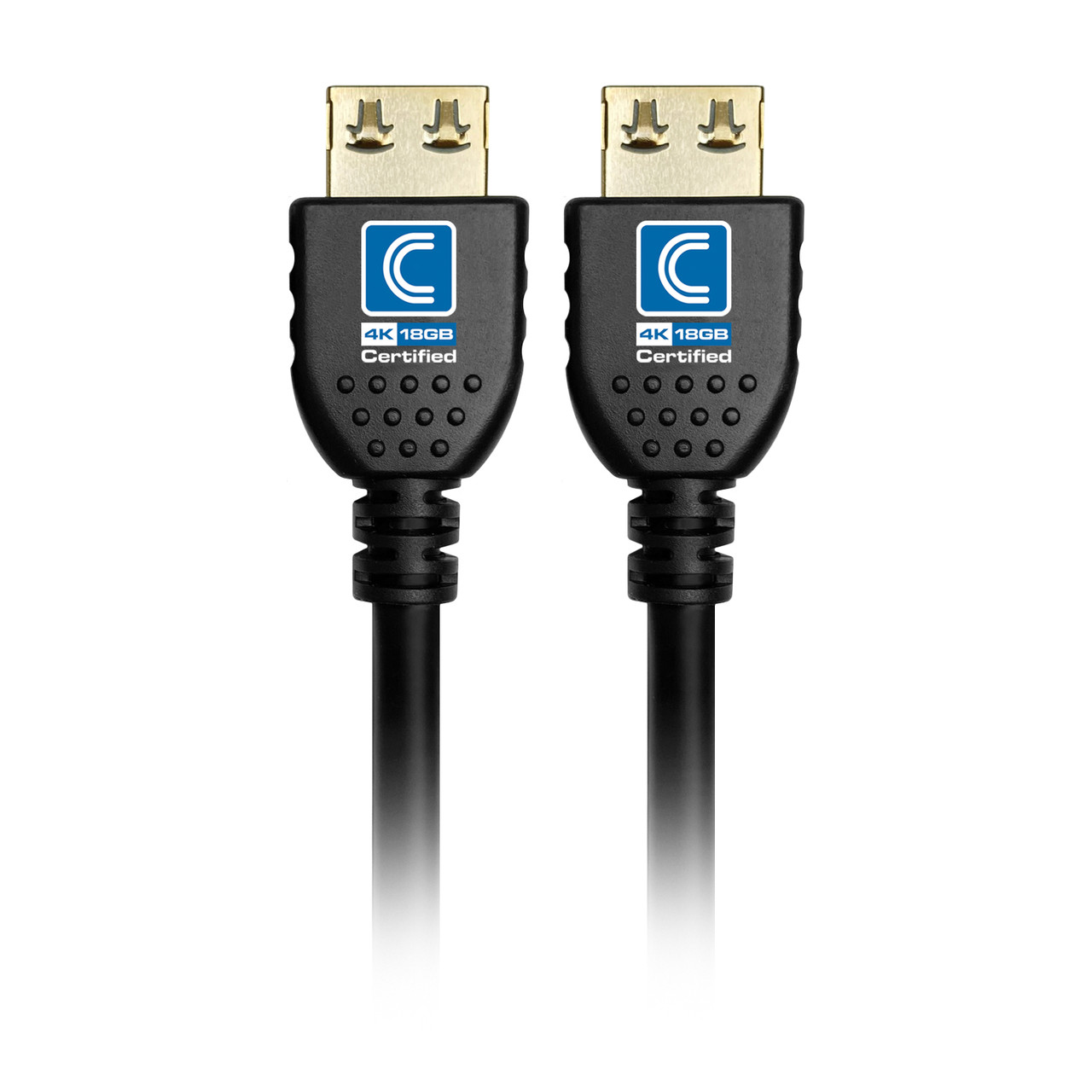 QVS 26 ft. Active Ethernet Gold Plated UltraHD 4K/60Hz 18Gbps Slim HDMI  Cable - Black HF-8M - The Home Depot