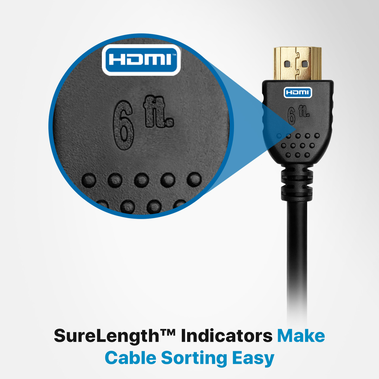 6ft Mini HDMI to HDMI Cable Adapter 4K - HDMI® Cables & HDMI