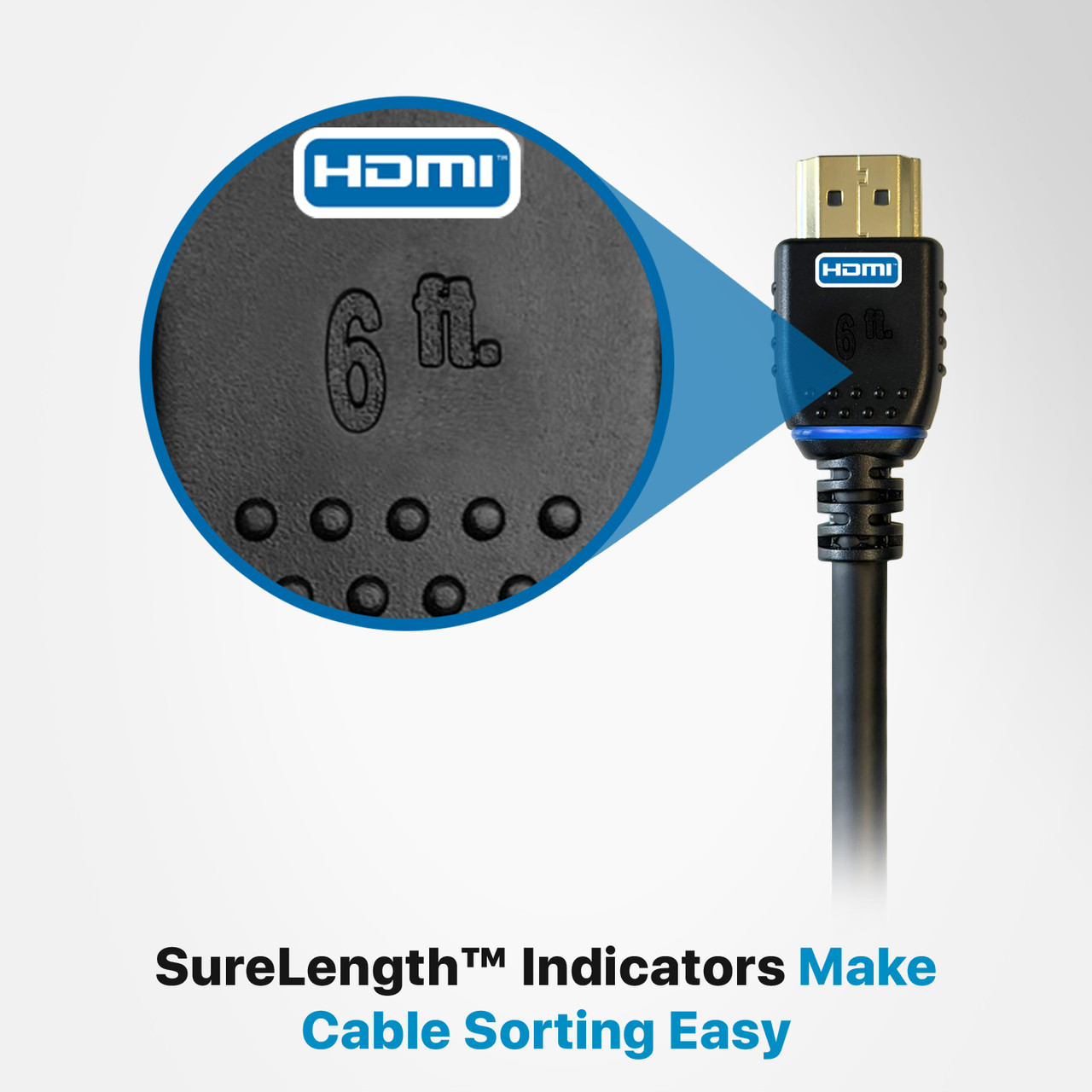 NanoFlex™ Pro AV/IT Integrator Series™ Certified 4K 18G High Speed HDMI Cable Jet Black 3ft