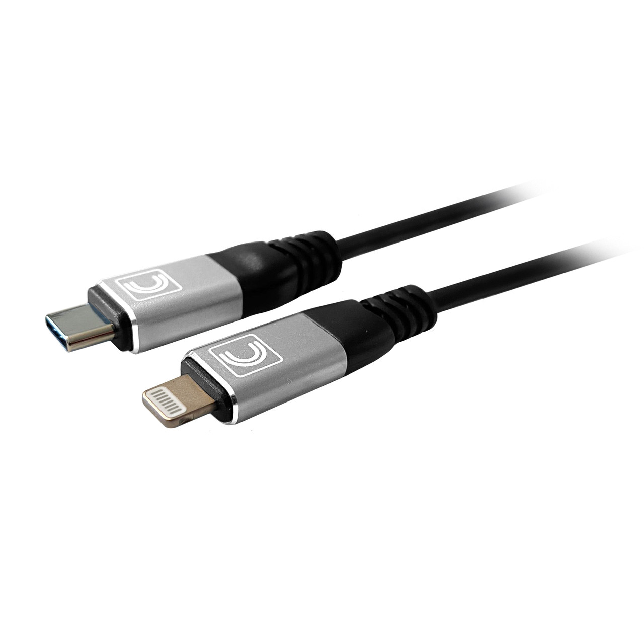 Pro AV/IT Lightning Male to USB-C Male Cable Black 3ft