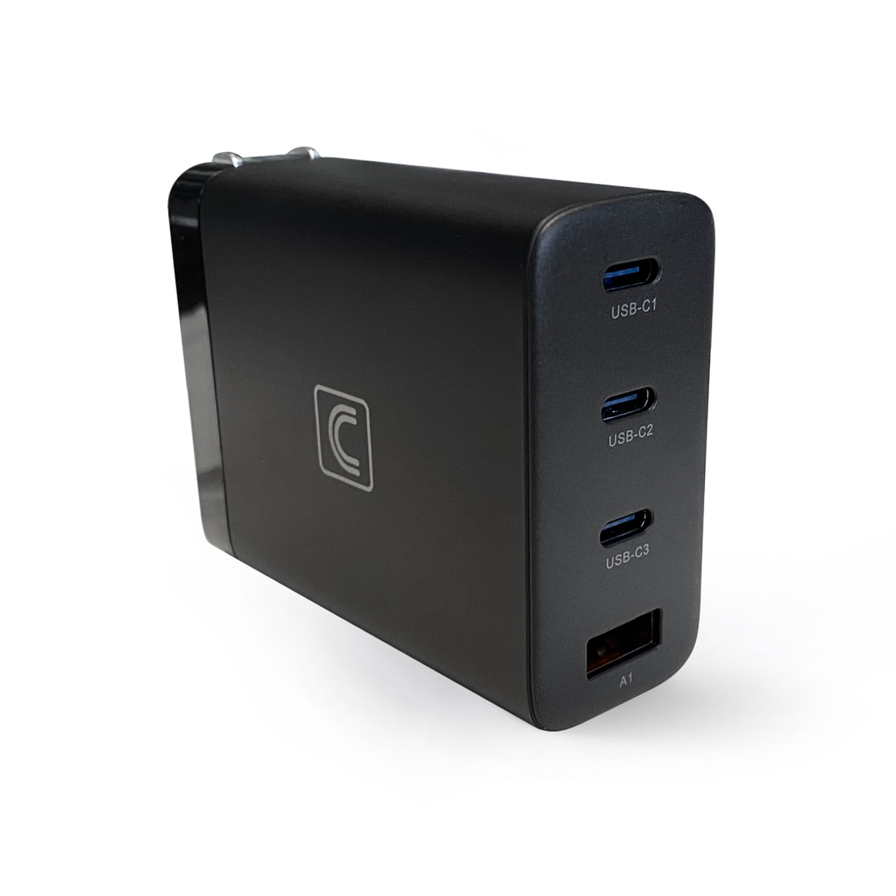 4-Port USB Wall Charger 100W USB-C and USB-A Quick Charge