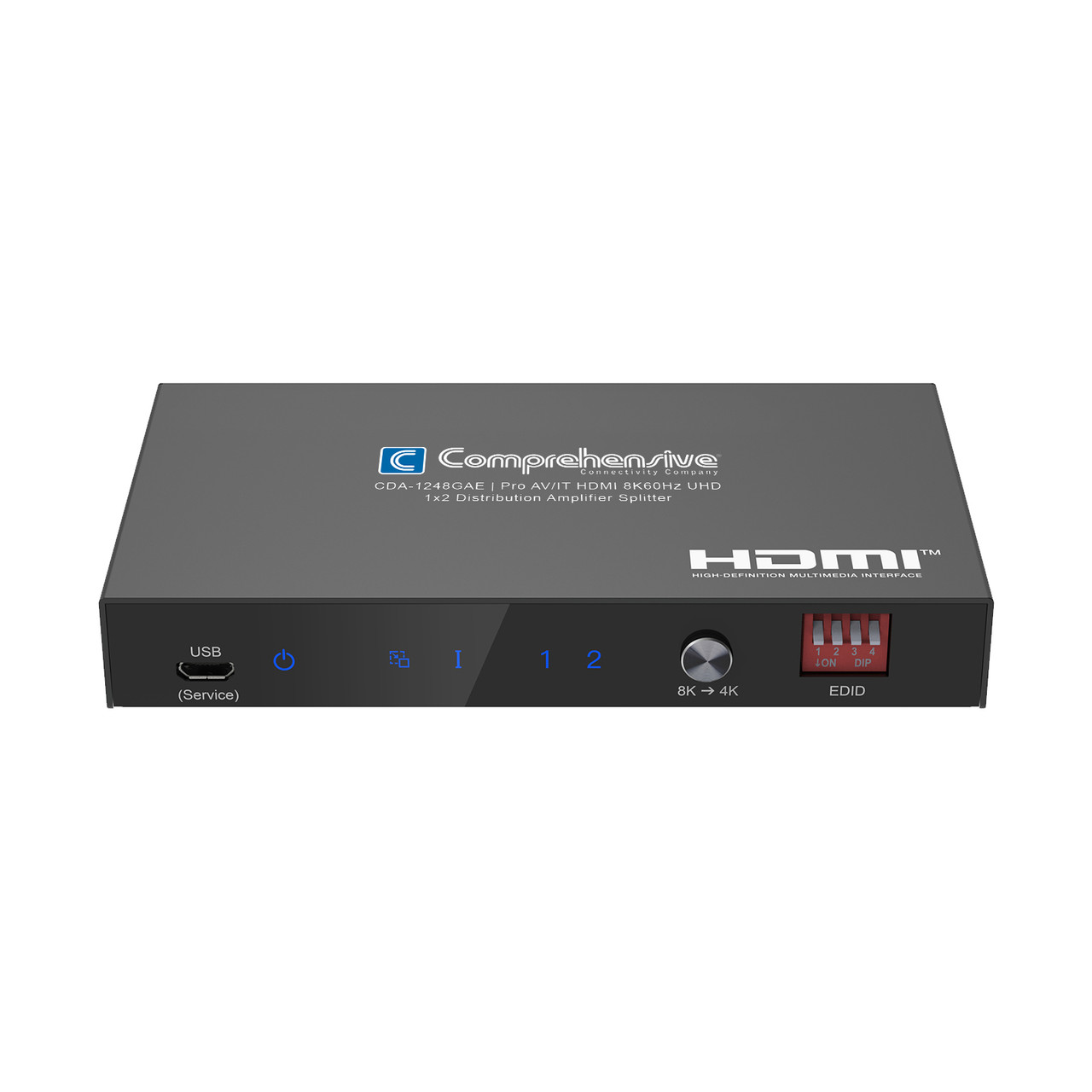 Pro AV/IT HDMI 8K60Hz UHD 1x2 Distribution Amplifier Splitter with