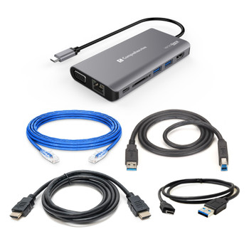Work Anywhere Laptop Docking Station Connectivity Kit (Dual HD)