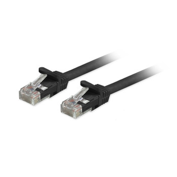 Cat6a Unshielded (UTP) Snagless Ethernet Patch Cable Black 15ft