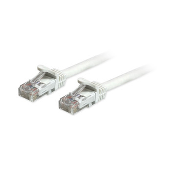 Cat6a Unshielded (UTP) Snagless Ethernet Patch Cable White 10ft