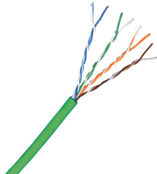 FS 1000ft Cat6 PVC CMR UL Bulk Ethernet Cable, Unshielded (utp), 550Mhz, 23AWG Solid Pure Bare Copper, Red Bulk Cable 123971