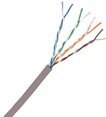 Cat 6 550 MHz Plenum UTP Solid Blue Bulk Cable 1000ft