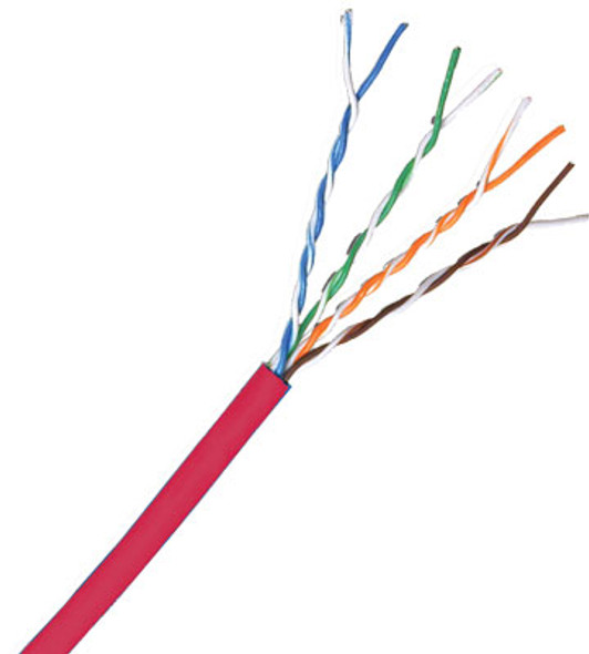 Cat 6 550 MHz UTP Solid Red Bulk Cable 1000ft