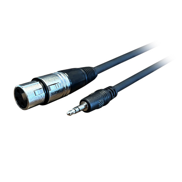 Standard Series XLR Jack to Stereo 3.5mm Mini Plug Audio Cable 10ft