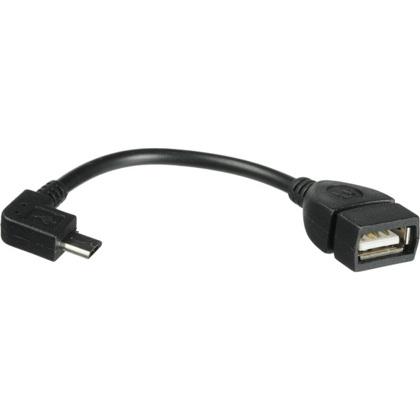 USB A Female to Micro USB B Male Adapter Cable (4")