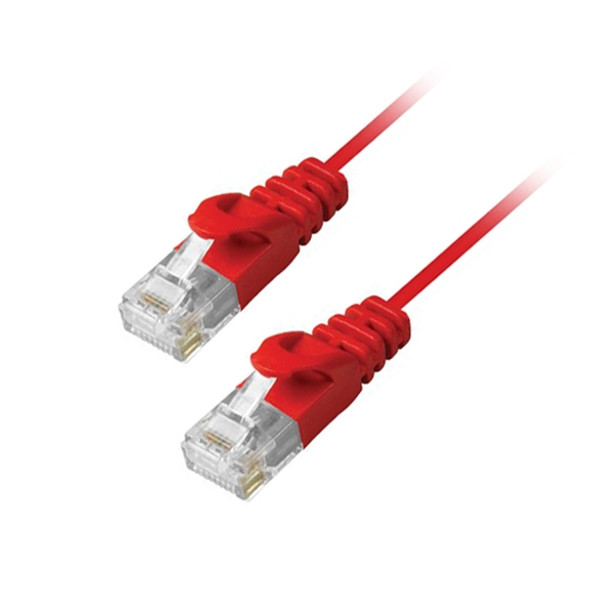 MicroFlex™ Pro AV/IT Integrator Series™ CAT6 Snagless Patch Cable Red 5ft