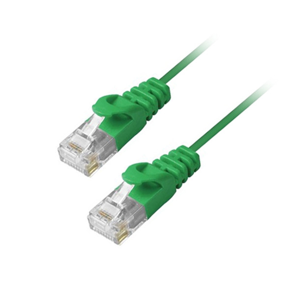 MicroFlex™ Pro AV/IT Integrator Series™ CAT6 Snagless Patch Cable Green 7ft