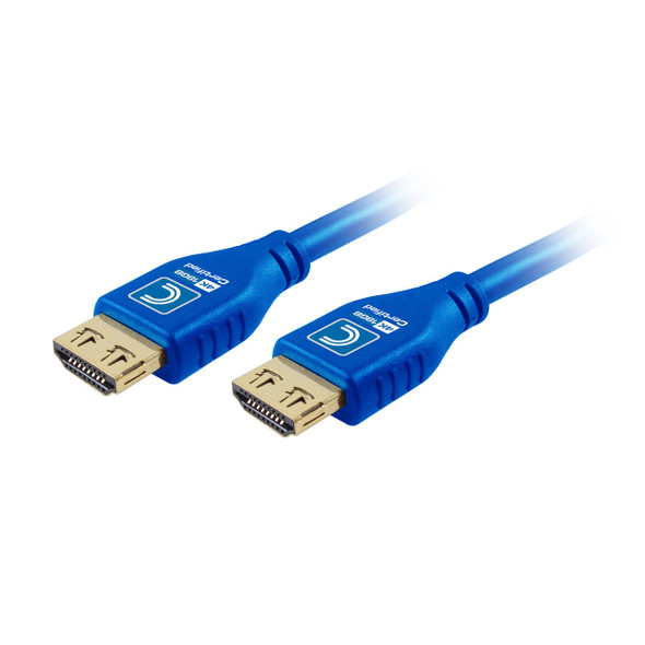 MicroFlex™ Pro AV/IT Integrator Series™ Certified Active 4K60 18G High Speed Active HDMI Cable with ProGrip™ Cool Blue 12ft