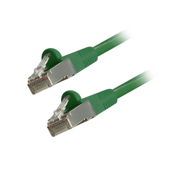 Cat6 Snagless Shielded Ethernet Cables, Green, 3ft