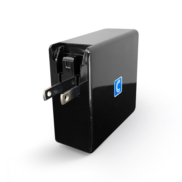 My Cable Mart KP-4U 4-Port USB Charger – 10A Quick Charge With USB Type-C (110v/5v) – Charging Dock