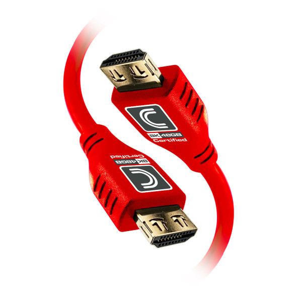 MicroFlex™ Pro AV/IT Integrator Series™ Certified Ultra High Speed 8K 48G HDMI Cable with ProGrip™ Red 6ft