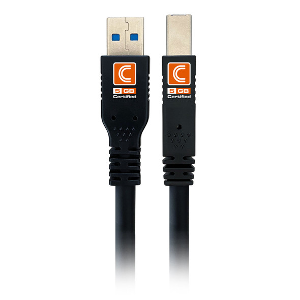 Pro AV/IT Integrator Series™ Certified Ultra-Flexible USB 3.0 (3.2 Gen1) 5G USB-A Male to USB-B Male Cable 15ft