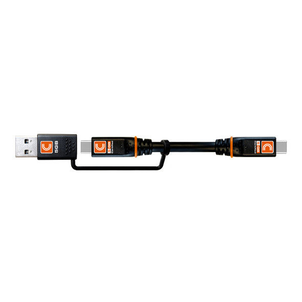 Full View of 10ft Transformer™ USB-C to USB-C or USB-A Cable