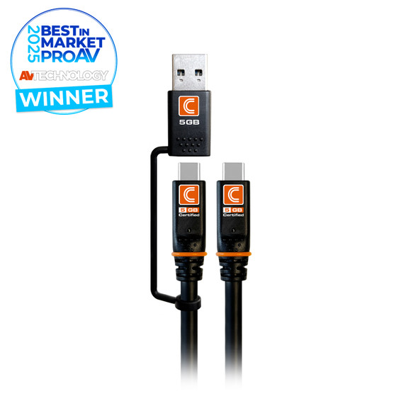 Pro AV/IT Integrator Series™ Transformer™ USB-C to USB-C or USB-A Cable 10ft