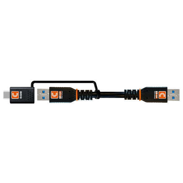 Full View of 6ft Transformer™ USB-A to USB-A or USB-C Cable
