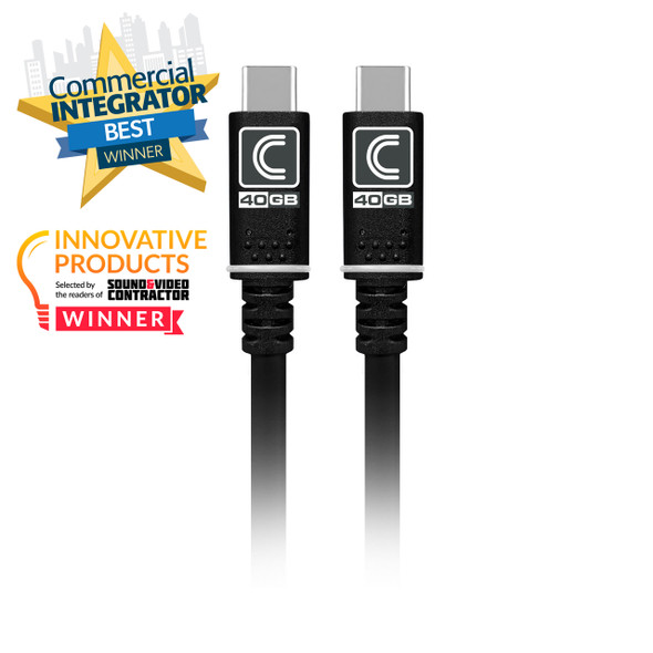 Pro AV/IT Integrator Series™ Certified Ultra-Flexible 8K USB4 40G USB-C to USB-C Cables 6ft