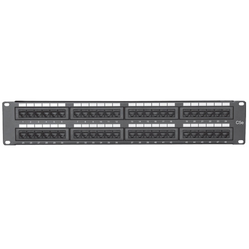 RJ-45 Cat-5eプラグ(パンド) 400個 48 port Cat5e patch panel