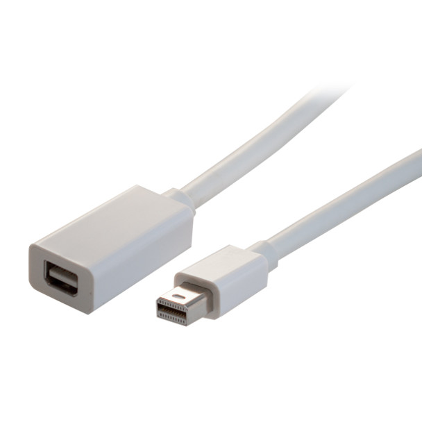 Mini DisplayPort Male to Female Cable 6ft