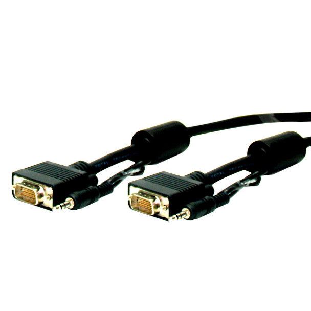Standard Series HD15 plug to plug cable w/audio 15ft