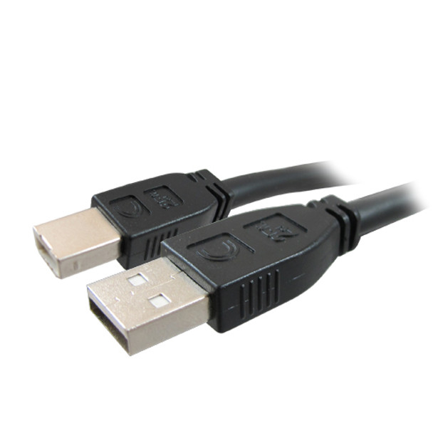 Pro AV/IT Integrator Series™ Active Plenum USB-A Male to USB-B Male USB Extension Cable 50ft