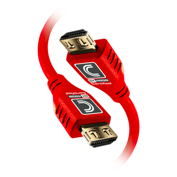 MicroFlex™ Pro AV/IT Integrator Series™ Certified Ultra High Speed 8K 48G HDMI Cable with ProGrip™ Red 3ft