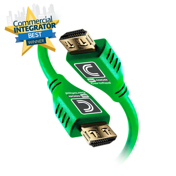 MicroFlex™ Pro AV/IT Integrator Series™ Certified Ultra High Speed 8K 48G HDMI Cable with ProGrip™ Green 9ft