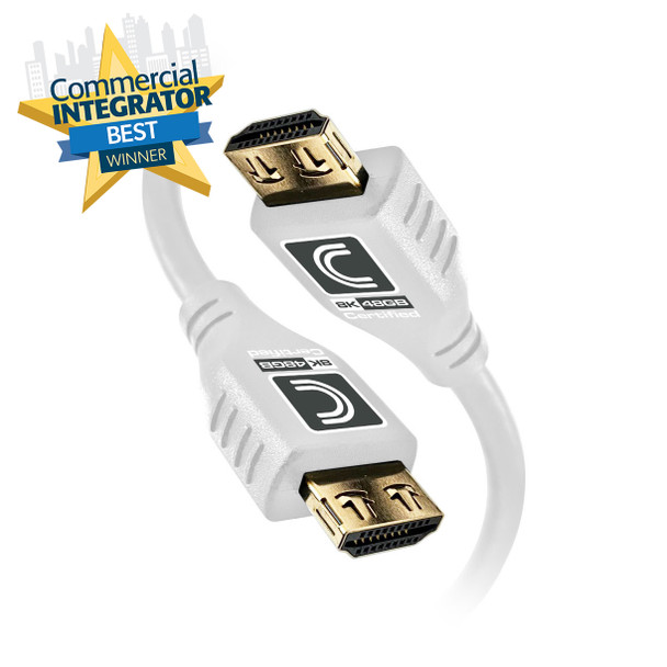 MicroFlex™ Pro AV/IT Integrator Series™ Certified Ultra High Speed 8K 48G HDMI Cable with ProGrip™ White 6ft