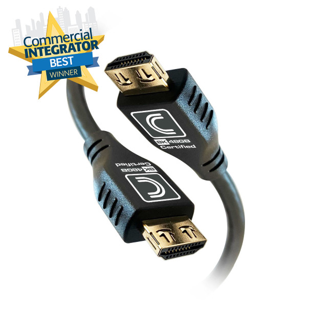 MicroFlex™ Pro AV/IT Integrator Series™ Active Ultra High Speed 8K 48G HDMI Cable with ProGrip™ Jet Black 12ft