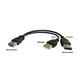 USB 3.0 Power Injector Adapter Cable with up to 5Gbps Data Transfer
