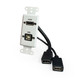 HDMI and USB-B 2.0 Pass-Through Single Gang Decorative Wall Plate with Pigtail - White