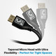 MicroFlex™ Pro AV/IT Integrator Series™ Certified Ultra High Speed 8K 48G HDMI Cable with ProGrip™ Jet Black 3ft