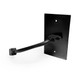 HDMI Pass-Through Single Gang Black Aluminum Wall Plate with Pigtail