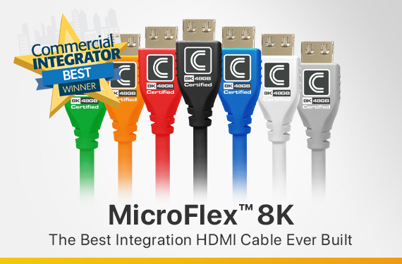 MicroFlex 8K HDMI Cables - The Best Integration HDMI Cable Ever Built