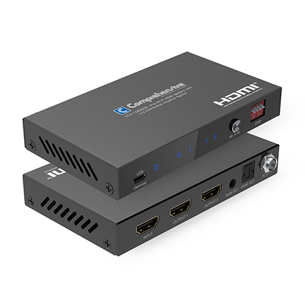 Pro AV/IT Integrator Series™ HDMI 8K60Hz 1x2 Distribution Amplifier Splitter with Audio Extraction and EDID Management