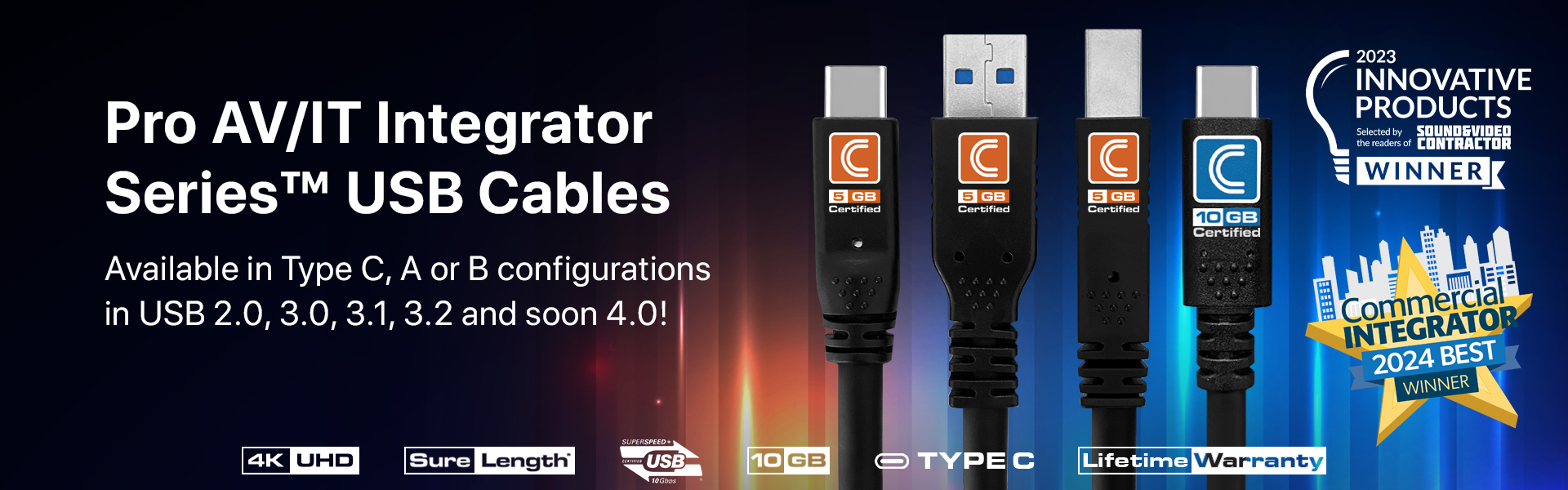 Pro AV/IT Integrator Series™ USB Cables