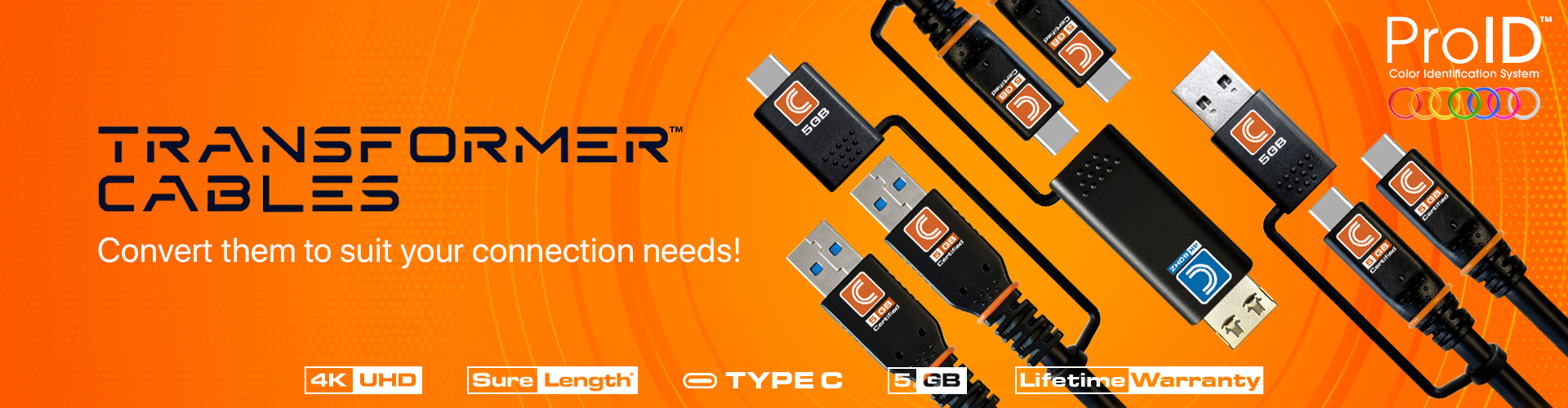 Transformer™ Cables: Convert them to suit your connection needs!
