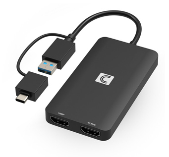 VersaHub™ USB-C/A to Dual HDMI Multi-Display 4K Universal Adapter