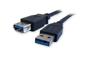 USB A Male to A Female Cables