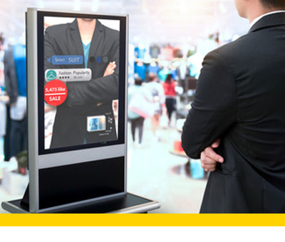 Retail digital signage deployment in stores and malls