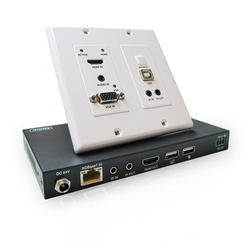 Pro AV/IT HDBaseT 4K60 18G HDMI, USB 2.0,VGA and Audio over CATx