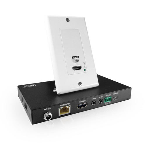 Pro AV/IT HDBaseT 4K60 18G HDMI over CATx Single Gang Wall Plate