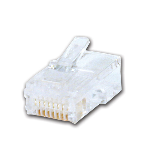 RJ45 Male Computer Connector 30u gold flash