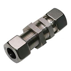 UNION BULKHEAD STAINLESS STEEL, FLARELESS 6MM Kyodo USA