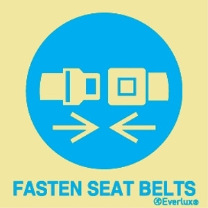 Everlux Self-adh 200x200 Fasten sebelts text | IMPA 335100